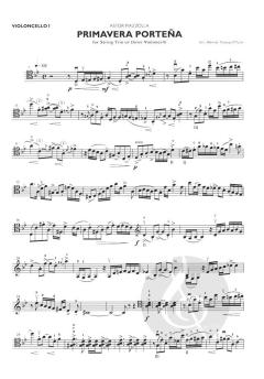 Las Quadro Estaciones Porteñas: Primavera Porteña von Astor Piazzolla für Streichtrio oder 3 Violoncelli im Alle Noten Shop kaufen (Stimmensatz)