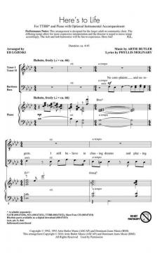 Here's To Life von Artie Butler (Download) 