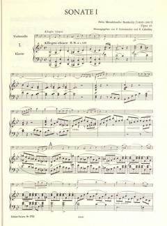 Werke für Violoncello und Klavier von Felix Mendelssohn Bartholdy im Alle Noten Shop kaufen