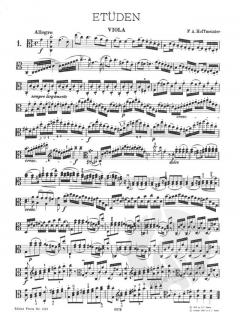 Viola-Etüden von Franz Anton Hoffmeister im Alle Noten Shop kaufen