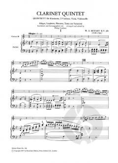Klarinettenquintett A-Dur KV 581 von Wolfgang Amadeus Mozart 