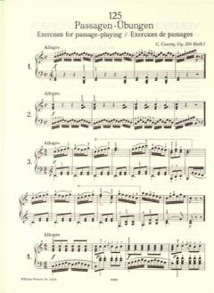 125 Passagenübungen op. 261 von Carl Czerny 