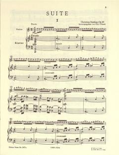 Suite in a-Moll op. 10 von Christian Sinding 
