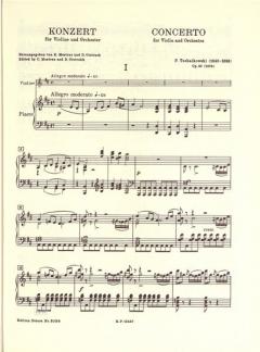 Konzert D-Dur op. 35 von Pjotr Iljitsch Tschaikowski 