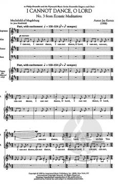 I Cannot Dance O Lord (Aaron Jay Kernis) 