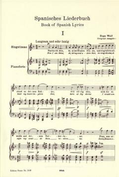 Spanisches Liederbuch Band 1 von Hugo Wolf 