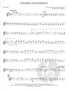 Adele - Instrumental Play Along for Alto Sax 