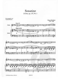 Sonatine D-Dur, op. 137, Nr. 1 von Franz Schubert für Violine und Klavier im Alle Noten Shop kaufen