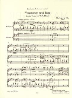 Variationen und Fuge op. 132 von Max Reger 