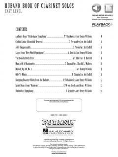Rubank Book Of Clarinet Solos - Easy Level 