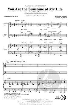 You Are The Sunshine Of My Life von Stevie Wonder (Download) 