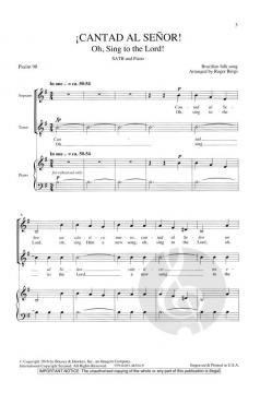 Cantad al Señor! von Roger Bergs 