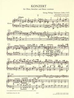 Konzert f-moll von Georg Philipp Telemann für Oboe und Klavier im Alle Noten Shop kaufen