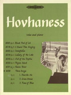 3 Lieder op. 95 von Alan Hovhaness 