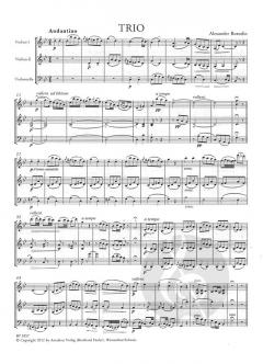 Trio in g-moll von Alexander Borodin für zwei Violinen und Violoncello (1855) im Alle Noten Shop kaufen