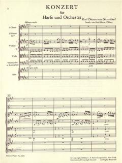 Konzert für Harfe und Orchester von Carl Ditters von Dittersdorf 