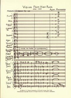 Vision from High Rock op. 123 von Alan Hovhaness für Orchester im Alle Noten Shop kaufen