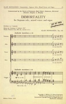 Immortality op. 134 (Alan Hovhaness) 