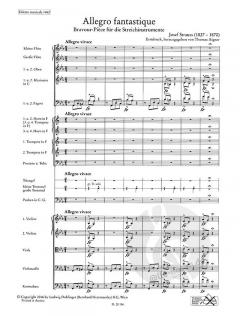 Allegro fantastique von Josef Strauss für Orchester - Erstdruck im Alle Noten Shop kaufen (Partitur)