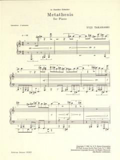 Metathesis von Yuji Takahashi für Klavier im Alle Noten Shop kaufen