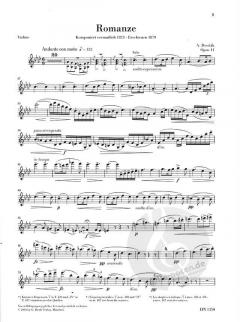 Romanze f-moll op. 11 von Antonín Dvorák für Violine und Orchester im Alle Noten Shop kaufen