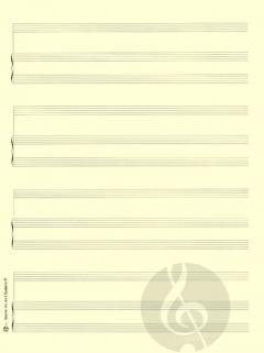 Notenpapier Bach-Format hoch (24x32,5) 4x3 Systeme im Alle Noten Shop kaufen (Sonderangebot)