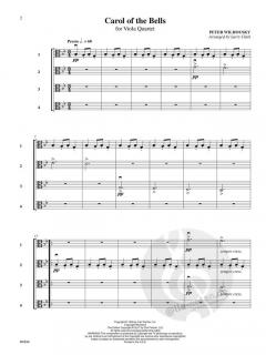 Carol of the Bells for Viola Quartet 