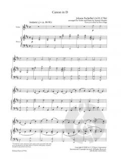 Kanon (Canon) in D-Dur von Johann Pachelbel 