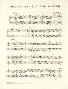 Toccata und Fuge in d-Moll BWV 565 von Johann Sebastian Bach 