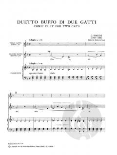 Duetto buffo di due gatti von Gioachino Rossini 