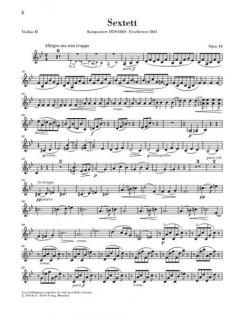 Streichsextett Nr. 1 B-dur op. 18 von Johannes Brahms im Alle Noten Shop kaufen (Stimmensatz)