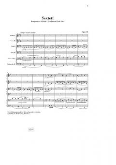 Streichsextett Nr. 1 B-dur op. 18 von Johannes Brahms im Alle Noten Shop kaufen
