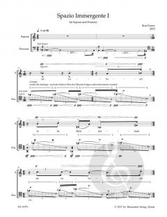 Spazio Immergente I von Beat Furrer (Download) 