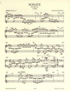 Sonate für Klavier von Friedrich Goldmann im Alle Noten Shop kaufen