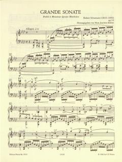 Sonate op. 14 von Robert Schumann 