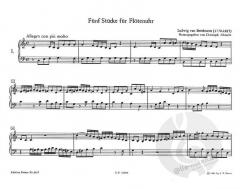 5 Stücke für Flötenuhr WoO 33 von Ludwig van Beethoven 
