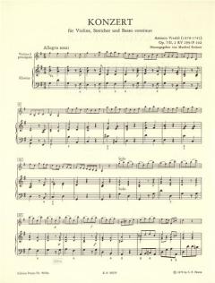 Konzert G-Dur op. 7/II,2;RV 299;P 102 von Antonio Vivaldi für Violine, Streicher und Bc im Alle Noten Shop kaufen