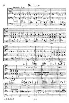 Streichquartett Nr. 2 D-Dur von Alexander Borodin für 2 Violinen, Viola und Violoncello im Alle Noten Shop kaufen