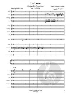 La Lune von Simon Al-Odeh für großes Orchester op. 12 (2010) im Alle Noten Shop kaufen (Partitur)
