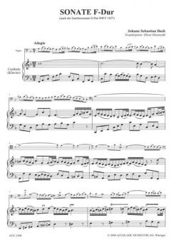 Sonate F-Dur BWV 1027 nach der Gambensonate (J.S. Bach) 