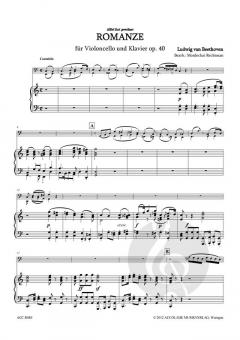 2 Romanzen op. 40 und 50 von Ludwig van Beethoven für Cello und Klavier im Alle Noten Shop kaufen