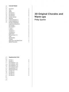 30 Original Chorales and Warm-Ups von Philip Sparke 