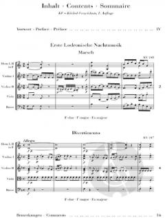 Marsch KV 248 und Divertimento KV 247 (W.A. Mozart) 