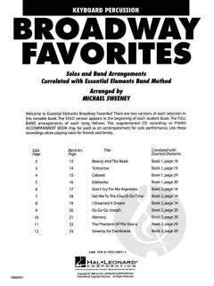 Essential Elements Broadway Favorites Keyboard Percussion 