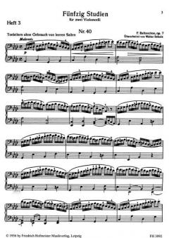 50 Studien für zwei Violoncelli 3 op. 7, 3 von Félix Battanchon im Alle Noten Shop kaufen