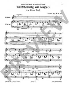 Erinnerung an Rügen op. 25/1 von Gustave Bley 