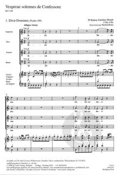 Vesperae solennes de Confessore - XL im Großdruck von Wolfgang Amadeus Mozart 