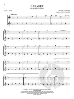 Broadway Songs for 2 Alto Saxophones 