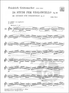 24 Studien op. 38 - Buch 2 von Friedrich Grützmacher für Violoncello im Alle Noten Shop kaufen