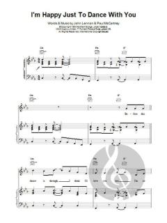 I'm Happy Just To Dance With You von The Beatles 